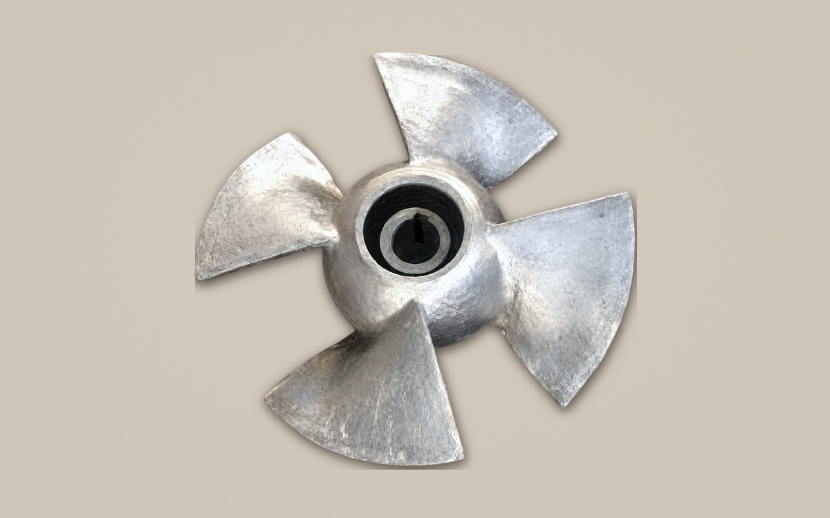 Four-blade impeller casting