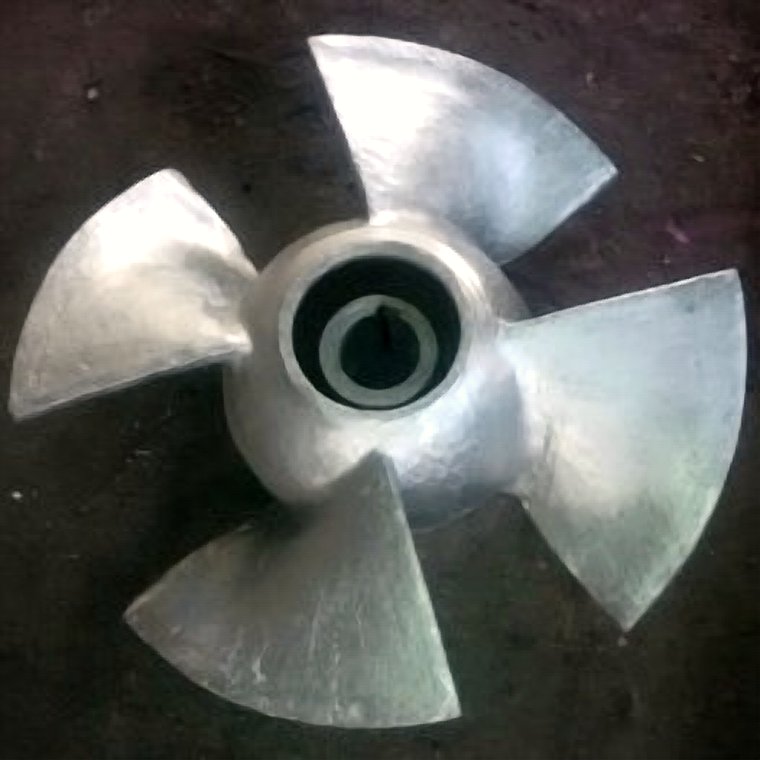 Five-blade impeller casting